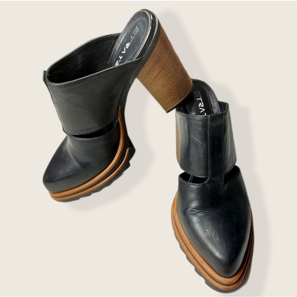 Strategia Chunky Black Italian Leather - Picture 7 of 7